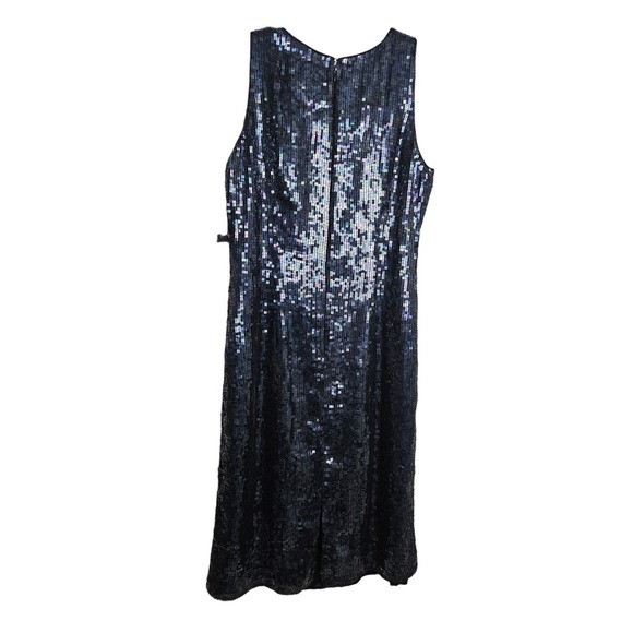 Mark & John by Gopal NWT Sleeveless Sequin Shift Coctail Mini Dress Size 12 - Picture 10 of 11